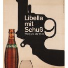 LIBELLA with TRUTH vintage AD poster P ENGELMANN germany 1955 20x30 PRIZED