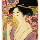 Utamaro- Kushi (Comb) FINE ARTS POSTER 1785 20x30 Japanese painting