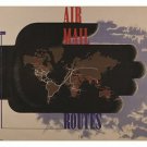 vintage ad poster AIRMAIL ROUTE world map ONE-OF-A-KIND educational 20x30