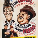 LAUREL & HARDY WAY OUT WEST movie poster "HOWLING with laughter" 20x30