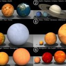 RELATIVE sun & planet sizes poster EDUCATIONAL comparative 20x30 scientific