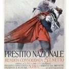 ITALIAN national loan VINTAGE ad poster MAN AND SWORD historic 20x30 HOT