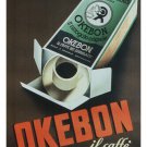 okebon VINTAGE ADVERTISING POSTER m cignetti ITALY 1940 20x30 collectors