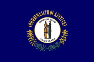 KENTUCKY official state flag poster HISTORIC POLITICAL COLLECTORS NEW 20x30