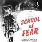 1969 CLASSIC MOVIE poster SCHOOL OF FEAR "an education in terror" 20x30