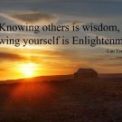 LAO TZU Inspirational QUOTE Poster 20x30 WISDOM Enlightenment SUNSET rare!