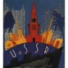 Visit to the USSR VINTAGE POSTER Maxim Litvak-Maximov Soviet Union '30 20x30