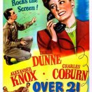 IRENE DUNNE charles coburn OVER 21 movie poster BROADWAY HIT famous 20x30