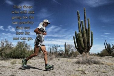 runner dessert terrain BODY IMAGE motivational poster 20x30 SELF DISCOVERY