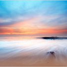 BEAUTIFUL SEASCAPE hazy sunrise amazing photo poster PASTEL COLORS 20x30 new