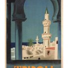Tripoli, lybia VINTAGE TRAVEL POSTER 1930 20x30 SPECTACULAR collectors!