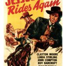 JESSEE JAMES rides again MOVIE poster Fred Bannon Thomas Carr Dir. 1947 20x30
