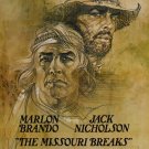 THE MISSOURI BREAKS movie poster MARLON BRANDO JACK NICHOLSON 20x30 drama