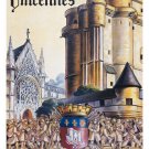 Vincennes France Vintage TRAIN TRAVEL Poster CASTLE CATHEDRAL CREST 20x30