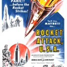 ROCKET ATTACK USA movie poster sci-fi invasion panic MONICA DAVIS 20x30 ROCKET ATTACK USA movie poster sci-fi invasion panic MONICA DAVIS 20x30