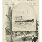 shaw savill & albion company VINTAGE COLLECTORS AD POSTER 1901 20x30 rare