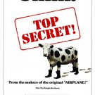 TOP SECRET movie poster FUNNY COW val KILMER from AIRPLANE creators 20x30