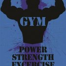 INSPIRATIONAL MOTIVATIONAL gym poster POWER STRENGTH EXCERCISE workout 20x30 INSPIRATIONAL MOTIVATIONAL gym poster POWER STRENGTH EXCERCISE workout 20x30