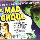 THE MAD GHOUL movie poster CLASSIC HORROR turhan BEY evelyn ANKERS 20x30 THE MAD GHOUL movie poster CLASSIC HORROR turhan BEY evelyn ANKERS 20x30