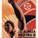 THE NATIONAL YOUTH ALLIANCE vintage poster J Bardasano SPAIN 1936 20x30