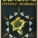 genzial medicinal drink VINTAGE AD POSTER antonio menegazzo ITALY 20x30 HOT