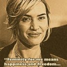 kate winslet actress PHOTO QUOTE POSTER femininity freedom happiness 20x30