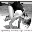 Knees on Triceps YOGA POSE Inspirational Poster 20x30 BODY IMAGE Spiritual