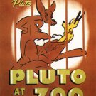 Walt Disney's Pluto at the zoo MOVIE POSTER 1936 20x30 VINTAGE CARTOON
