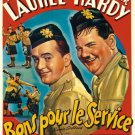LAUREL & HARDY BONNIE SCOTLAND movie poster FUNNY CLEVER COMEDY new 20x30