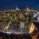 NEW YORK CITY panoramic view poster STREET BLOCKS BUILDINGS prized 20x30 new