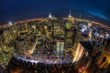 NEW YORK CITY panoramic view poster STREET BLOCKS BUILDINGS prized 20x30 new