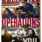 COMBINED OPERATIONS INCLUDE YOU vintage propaganda poster MILITARY 20x30 new