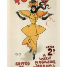 TODAY MAG COVER VINTAGE POSTER Dudley Hardy United Kingdom 1895 20x30 Lively