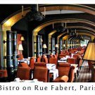BISTRO on RUE FABERT inspirational poster 20x30 STUNNING interior PARISIAN