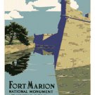 FORT MARION FLORIDA Vintage Travel Poster 20x30 NATIONAL MONUMENT COLLECTORS