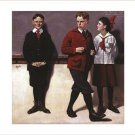 NORMAN ROCKWELL cousin reginald spells peloponnesus VINTAGE ART poster 20x30