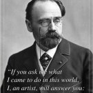 EMILE ZOLA, french author INSPIRATIONAL MOTIVATIONAL quote poster 20x30 EMILE ZOLA, french author INSPIRATIONAL MOTIVATIONAL quote poster 20x30