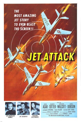 JET ATTACK move poster ACTION AGAR & TOTTER explosive dangerous 20x30