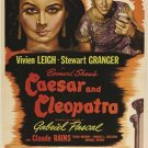 vintage movie poster CAESAR & CLEOPATRA vivien leigh STEWART GRANGER 20x30