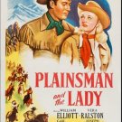 WESTERN MOVIE POSTER plainsman and the lady WILLIAM ELLIOTT indians 20x30