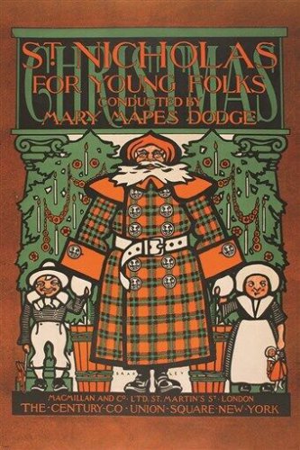 ST NICHOLAS for young folks WILLIAM HENRY BRADLEY vintage ad poster 20x30