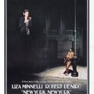 Robert de Niro Liza Minelli NEWYORK NEWYORK Movie Poster 20x30 Love Music