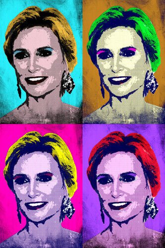 JANE LYNCH celebrity actress MULTIPLE IMAGE pop art poster 20x30 UNIQUE!!!