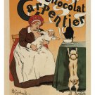 carpentier CHOCOLATE vintage AD POSTER Henri GERBAULT france 1895 20x30 GEM