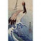 Nami_ni_Tsuru FINE ART painting poster 20x30 refined GREAT FOR WALL DECOR