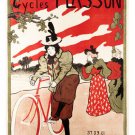 CYCLES PASSION vintage bicycle Poster 20x30 Colorful Sporty Artistic RARE!