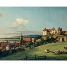 bellotto bernardo VIEW OF PIRNA from the SONNENSTEIN CASTLE 20x30 art poster