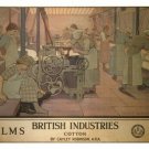 BRITISH INDUSTRIES vintage poster COTTON  - cayley ROBINSON UK 20x30 rare