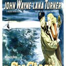 THE SEA CHASE movie poster lana TURNER OCEAN ADVENTURE 20x30 -VW0