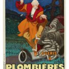 Jean d Ylen Plombières VINTAGE POSTER Paris 20x30 Entertaining Unique